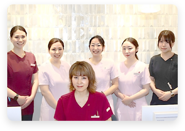 スタッフ全員が女性優しく安心の空間