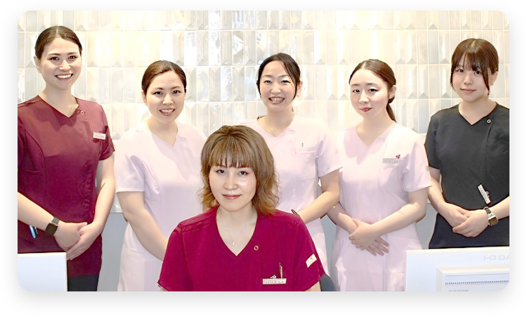 スタッフ全員が女性優しく安心の空間